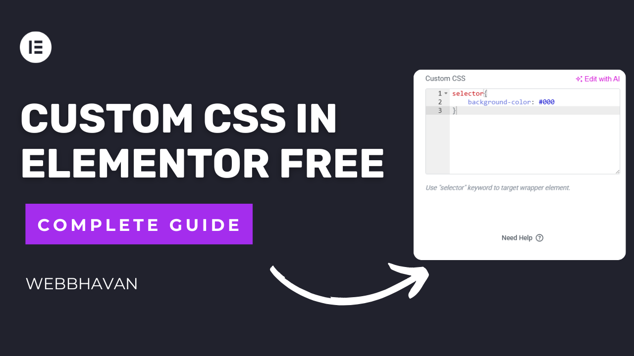 Custom CSS in Elementor