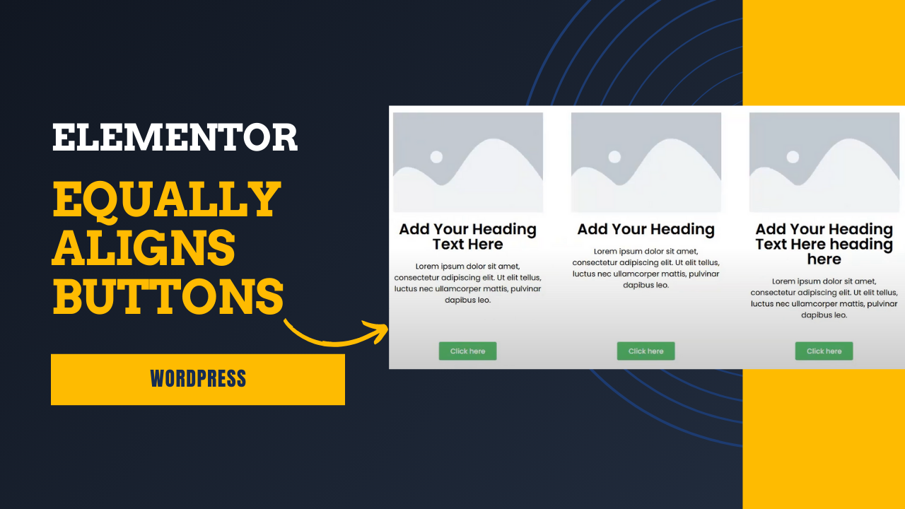 How to Add Equally Aligns Buttons in Elementor Section