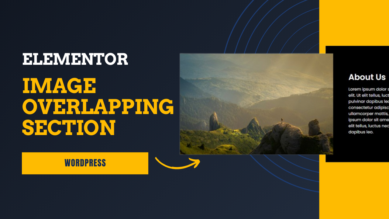 How to Add Image Overlapping Section in Elementor