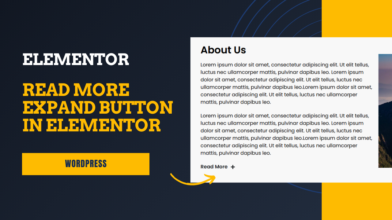 Read More Expand Button in Elementor