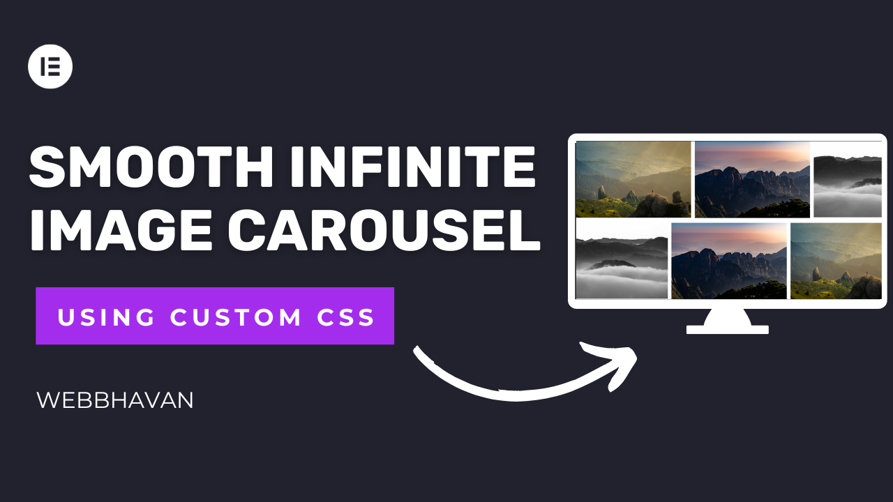 Smooth Infinite Image Carousel in Elementor