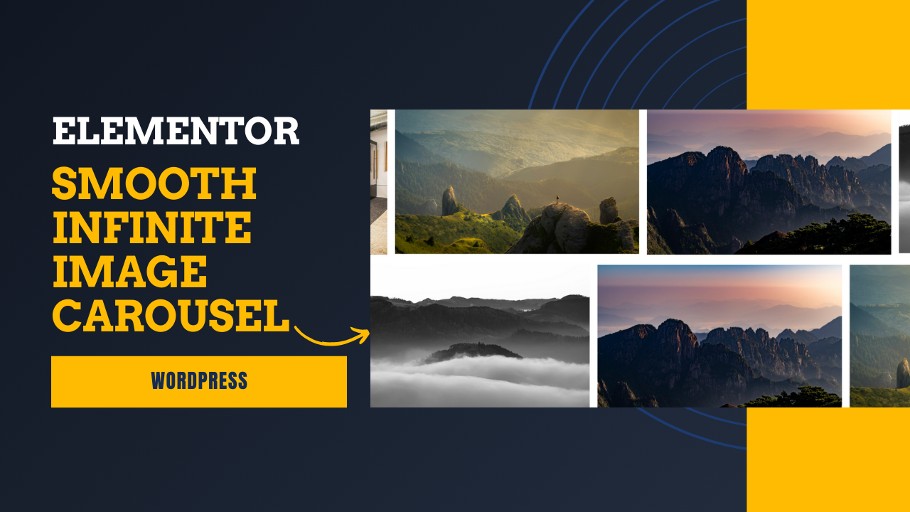 Smooth Infinite Image Carousel in Elementor