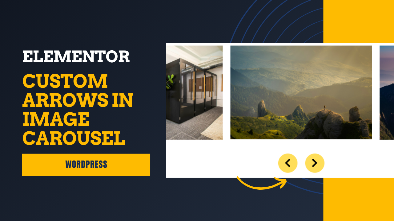 How to Add Custom Arrows in Elementor Image Carousel
