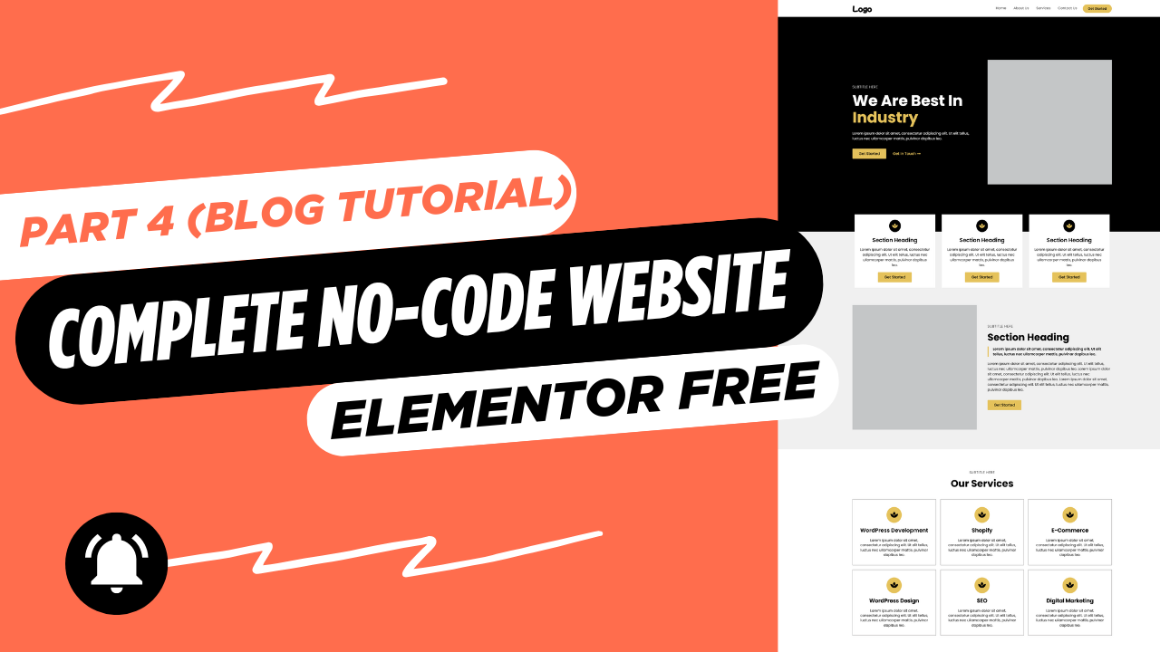 Complete No-Code Website with Elementor FREE (Blog Tutorial) – Part 4