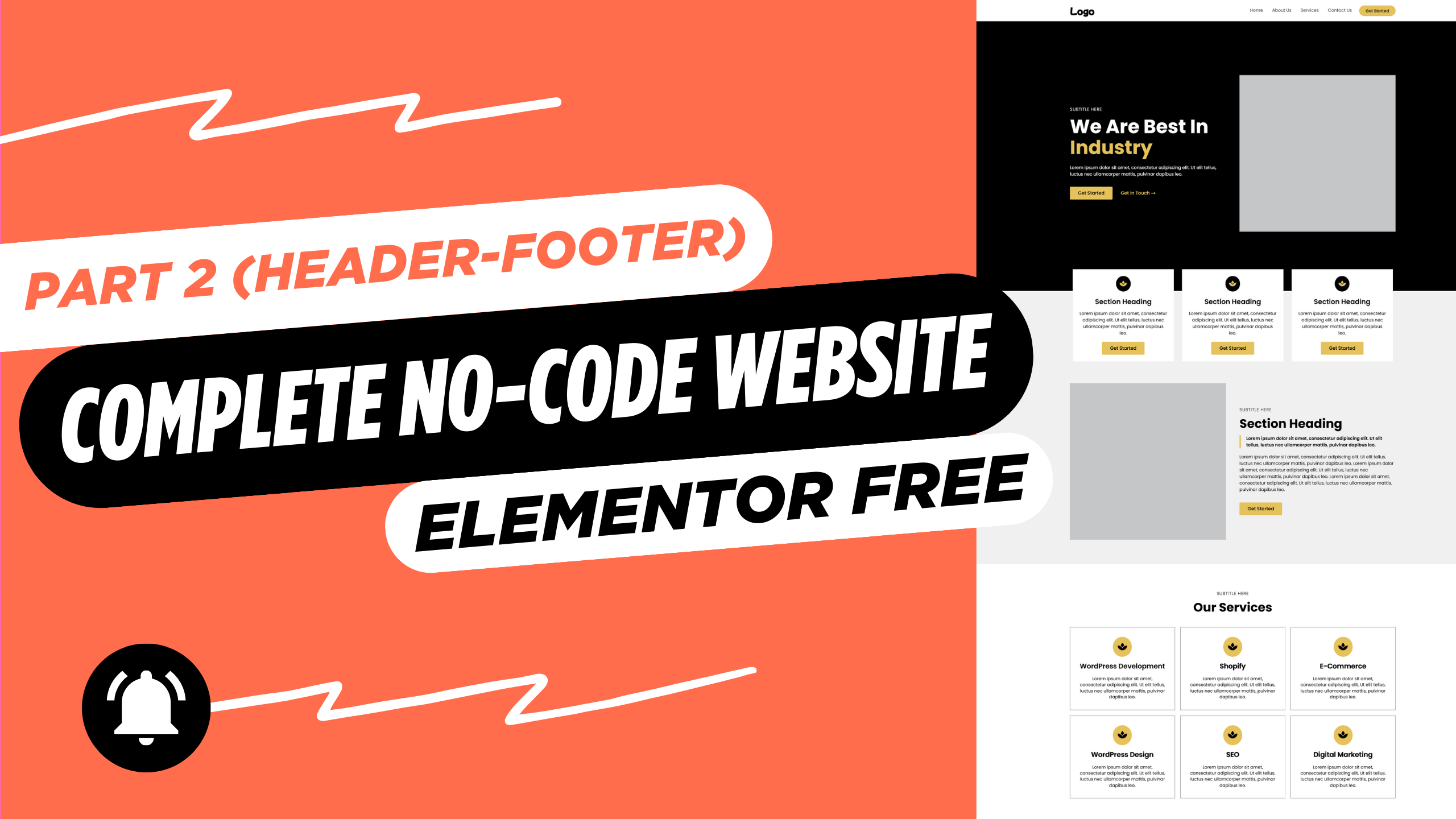 Complete No-Code Website with Elementor FREE (Header-Footer) – Part 2