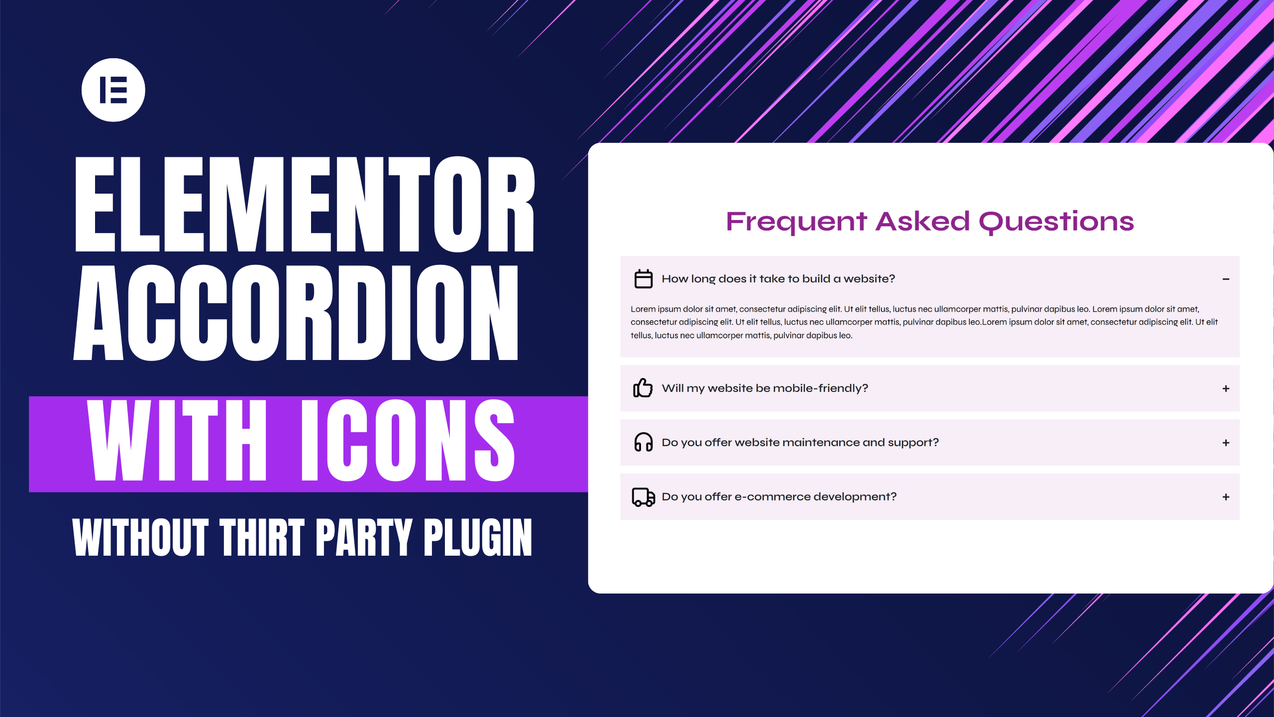 How to Add Icons in Elementor Accordion Without Any Extra Plugin!