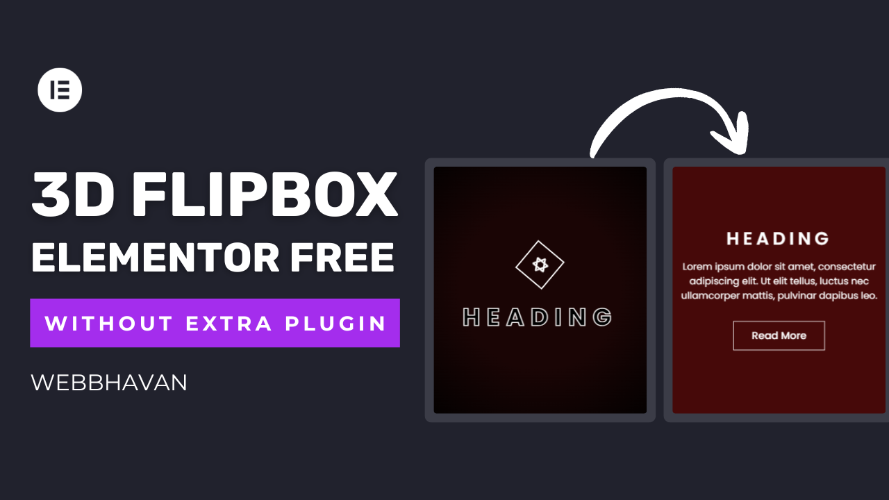 Create a 3D Flip Box in Elementor FREE – No Extra Plugins Needed!