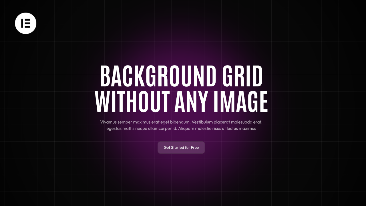 Create a Modern Grid Background in Elementor V4 (No Images)