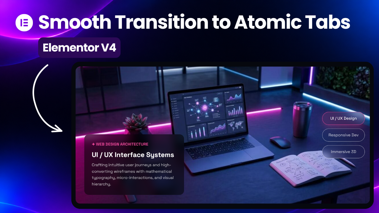 How to Create Smooth Transitions in Elementor V4 Atomic Tabs!
